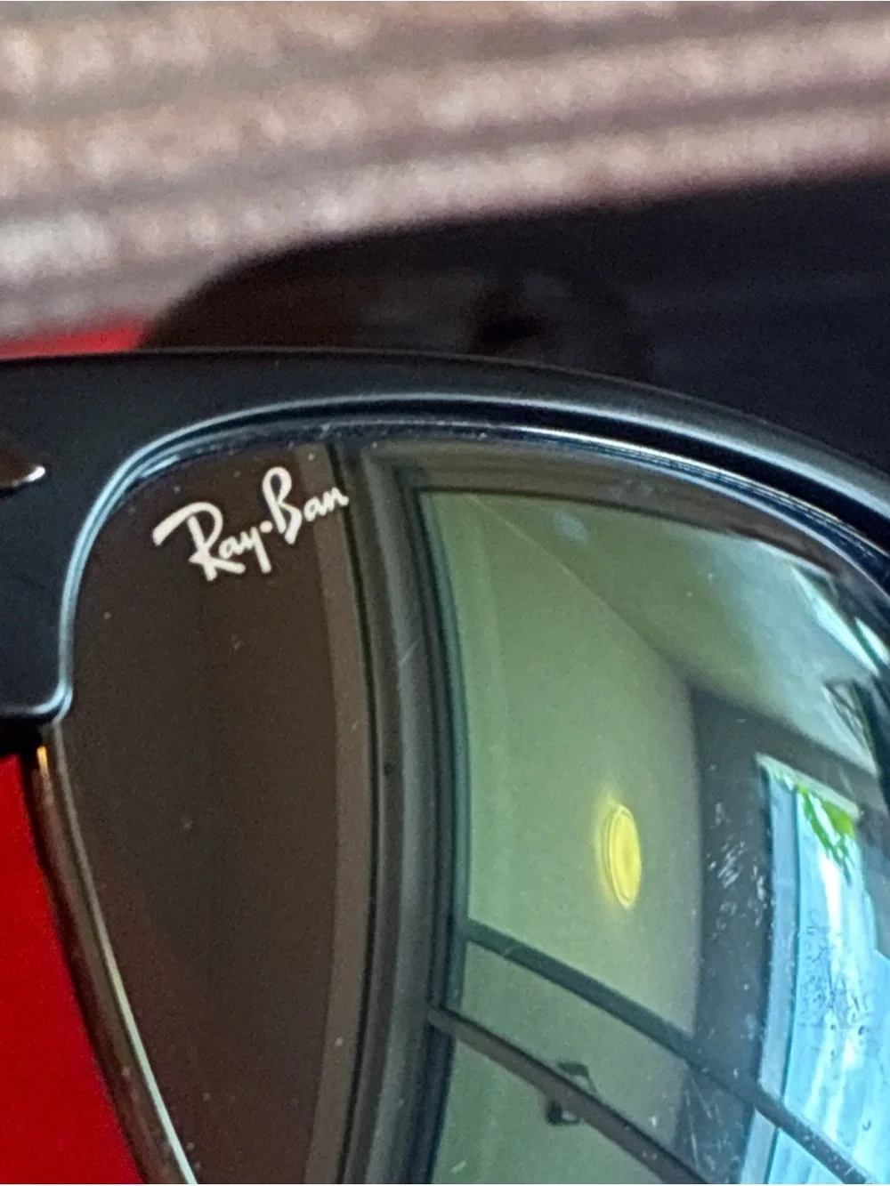 Ray-Ban Clubmaster Metal Matte Black/Blue Sunglasses RB3016